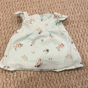 Janie and Jack 0 to 3 Months Baby Girl Floral Ruffle Sleeve Dress